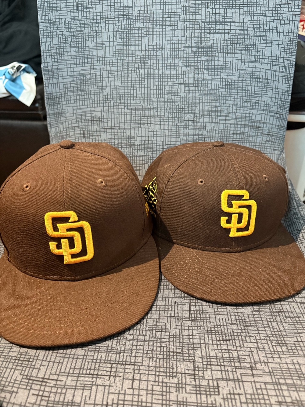 San Diego Padres Brown & Yellow Baseball Fitted Cap Bundle